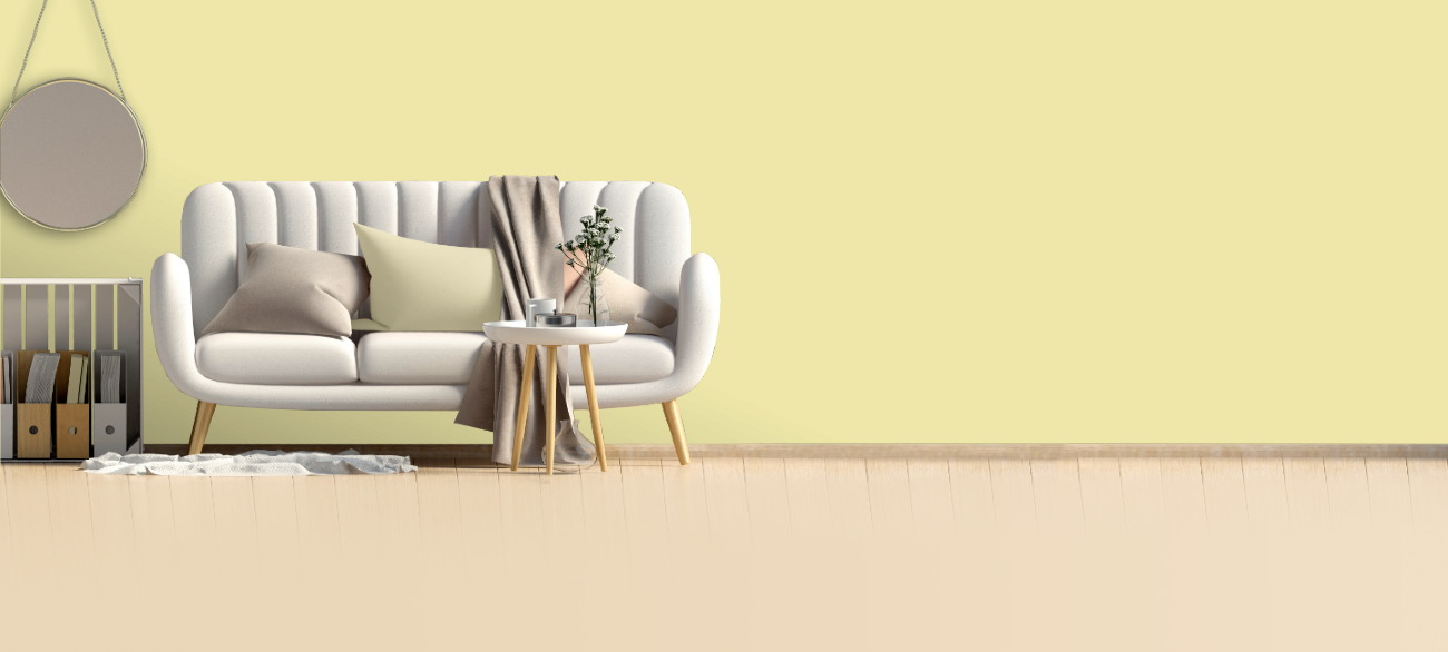 RAL 095 90 30 Lemon ice cream yellow — интериорна визуализация