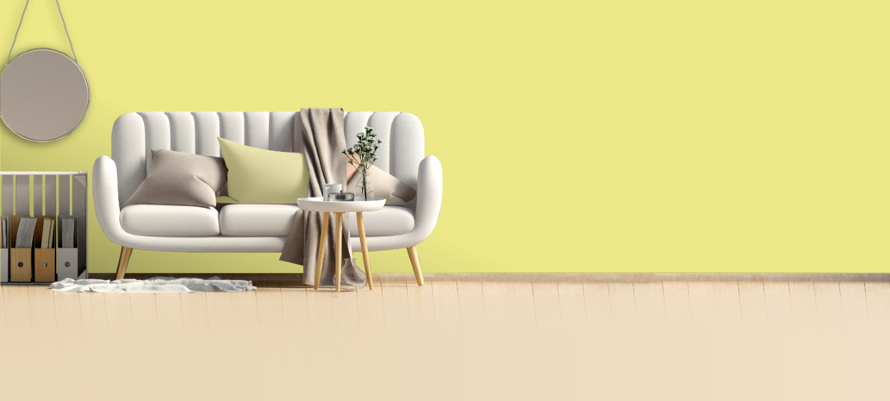 RAL 100 90 50 Spring yellow — интериорна визуализация