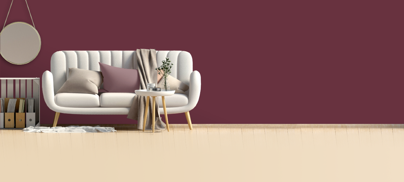 RAL 010 30 30 Leather red — интериорна визуализация