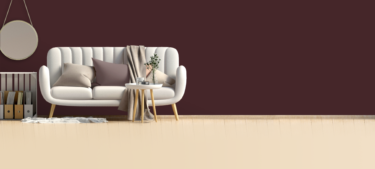 RAL 020 20 20 Dark red brown — интериорна визуализация