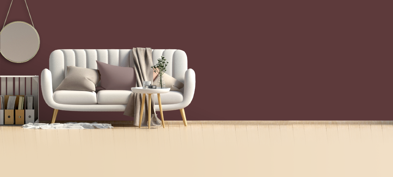 RAL 020 30 20 Kremlin red — интериорна визуализация