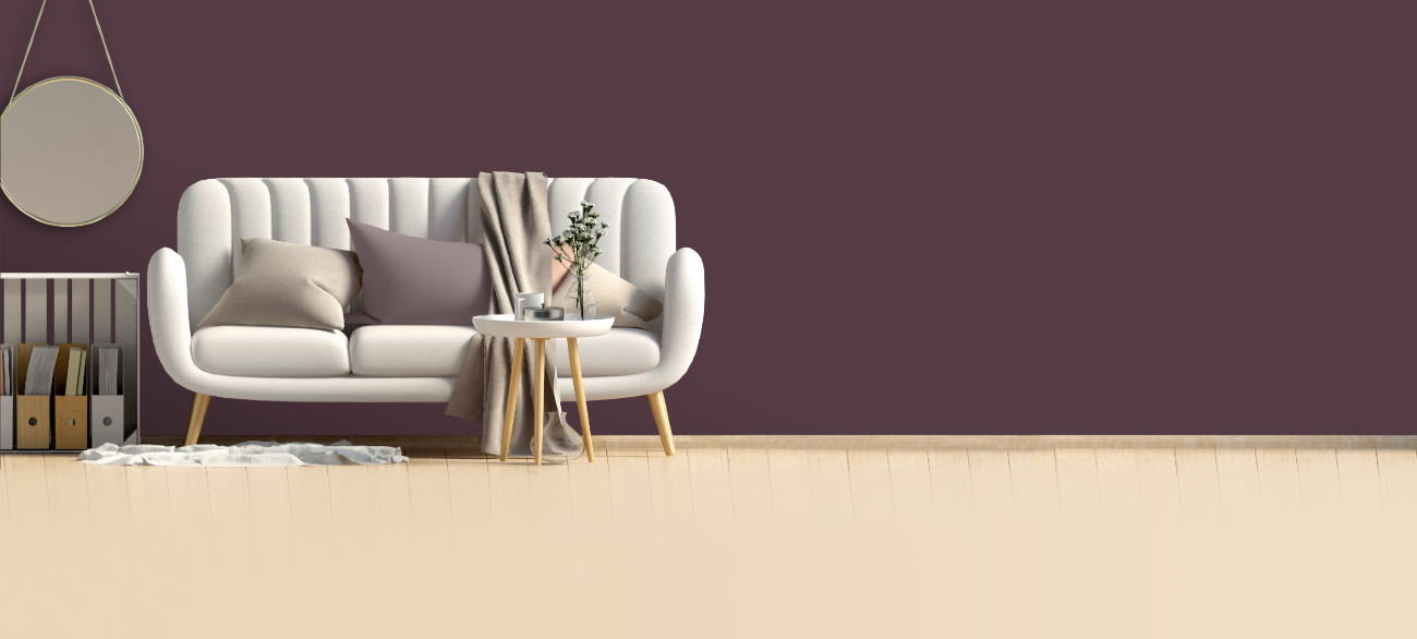 RAL 360 30 15 Zinfandel red — интериорна визуализация