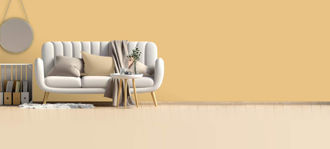 RAL 070 80 40 Apricot yellow — интериорна визуализация