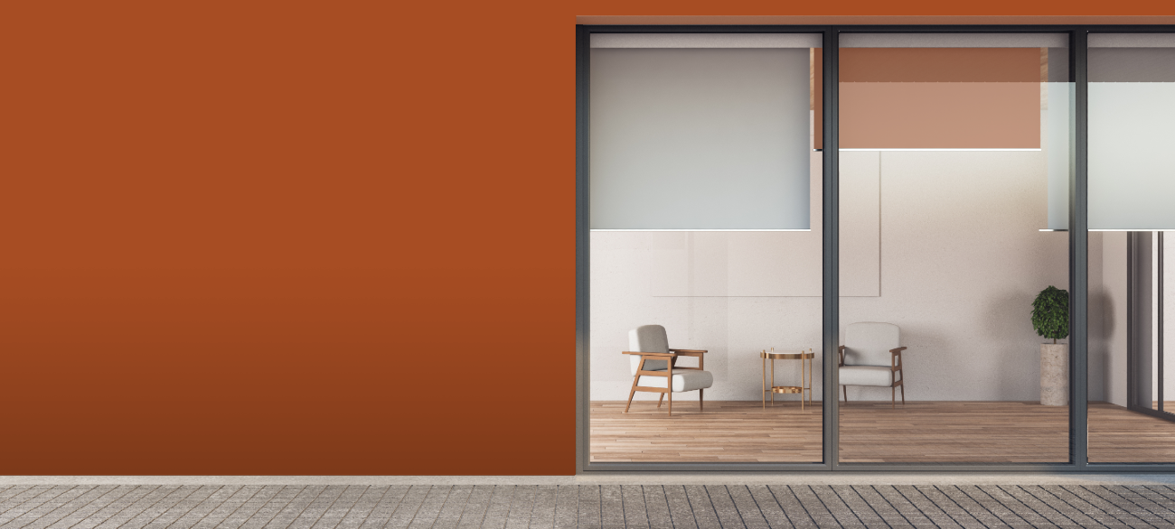 RAL 2001 Red orange — интериорна визуализация