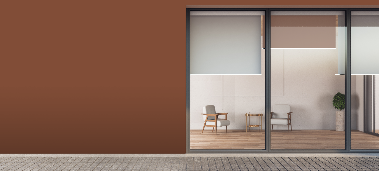 RAL 8004 Copper brown — интериорна визуализация